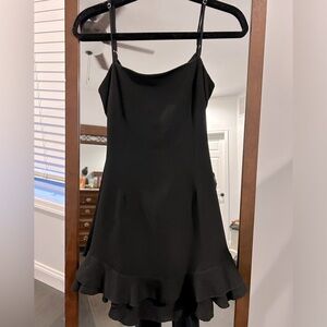 Lucy in the Sky double tie back mini dress.